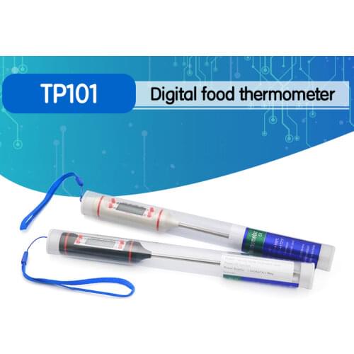 Digital Food Thermometer Long Probe Electronic Cooking Thermometer For Cake Soup Fry BBQ Meat For Kitchen TP101