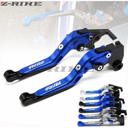 For YAMAHA YZF R6 2005-2016 Brake Clutch Levers Motorcycle CNC Aluminum Adjustable Hand Grips Handle logo