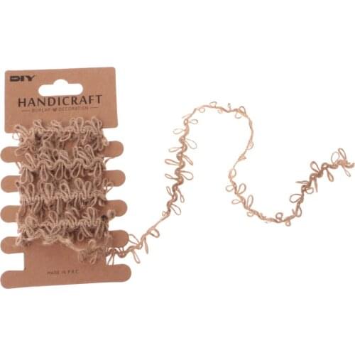 2mx2.5cm Natural Color Burlap Jute String Rope for Art Craft Decor