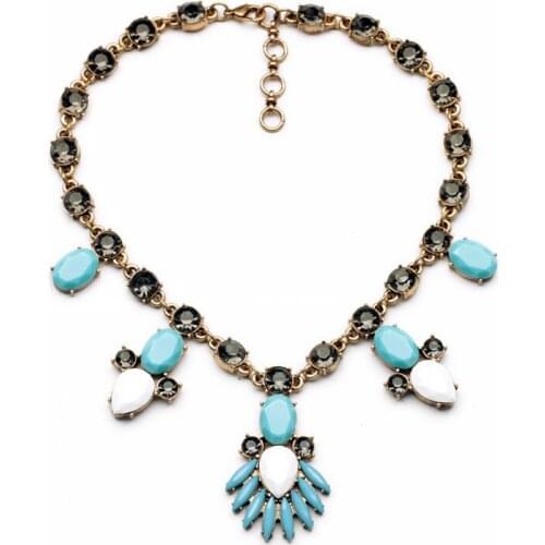 Bulk Price November 11 Big Promotion Shiny Gold Color Resin Plant Hawaiian Necklace