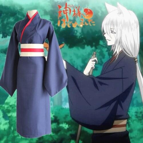 Hot Anime Kamisama Love/Kamisama Kiss cosplay Tomoe cos party Halloween costume Japanese daily kimono (kimono+belt)