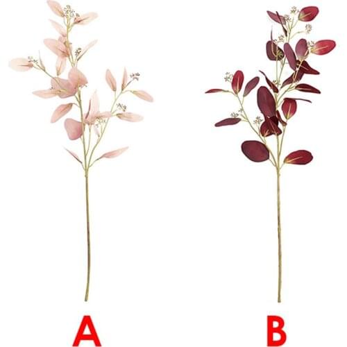 72cm Nordic Artificial Eucalyptus Leaves Fake Plants Floral Bunch Home Wedding Party Decor Flower Arrangement Photography Props