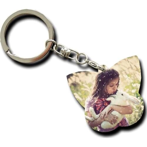 Custom made logos key chain for sublimation keychains sublimation wholesale can print custom picture
