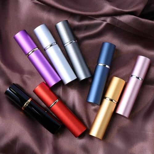 Jxcaih 1pcs 10ml portable mini fillable perfume bottle with spray pump empty cosmetic container spray atomized bottle travel hot