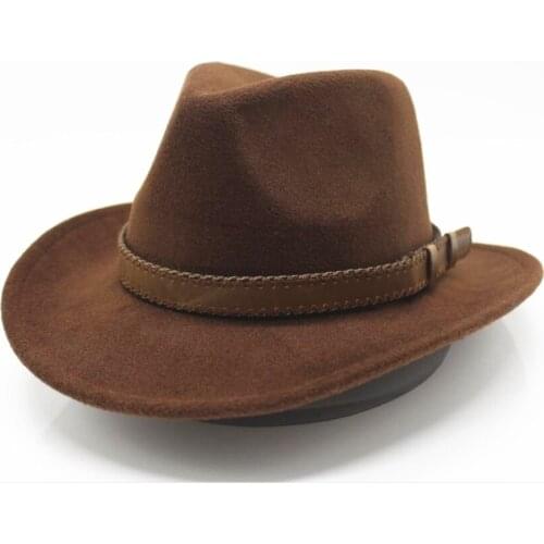 Seioum Womens Mens Wool Hollow Western Cowboy Hat With Fashion Belt Size Gentleman Lady Jazz Cowgirl Jazz Toca Sombrero Cap