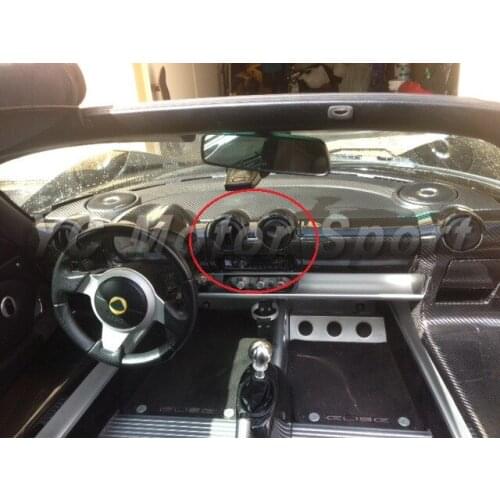 Matte Finish Dry Carbon Fiber LHD Center Air Con Vents & Radio Surround Panel Replacement Fit For 2008-2011 Exige S2 Elise S2