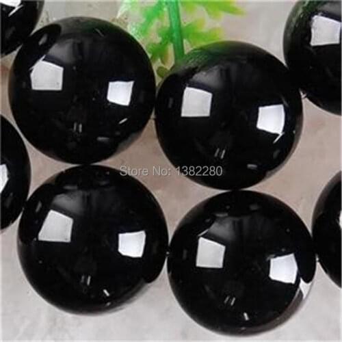 Fashion Style 8mm Black Onyx carnelian Stone Round Loose Beads jewelry DIY necklace Manual parts Accessories 15'' 2 piece/lot