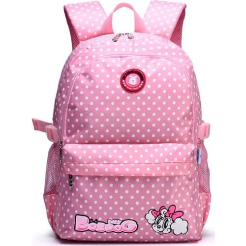 Orthopedic Breathable Lovely Dots Printing Girls School Bag Kid Backpack School Bags For Women Backpack Wholesale mochilas