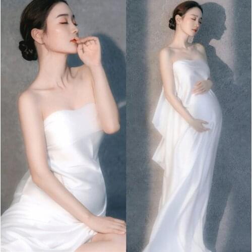 Maternity Photography Long Dresses Outfit Chiffon Pregnancy Photo Shoot Clothes