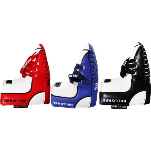 Portable PU Leather Golf Club Headcover Magnetic Closure Blade Putter Covers Protector Fits All Brand Equipment