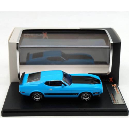 Premium X 1:43 For Ford Mustang Mach 1 1973 Blue PRD399J Models Car Limited Edition Auto Collection