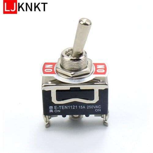 Durable Mini Car Boat Rocker ON-ON Heavy Duty Auto Metal Toggle Switch 250V 15A