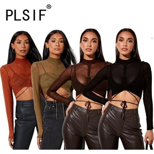 Simple Pure Color O Neck T Shirt Sexy Tight Club Party Lady Fashion Women T Shirt Young Party Lady Fashion Top