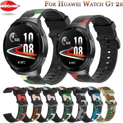 22mm Watchstrap band For Huawei watch GT 2e / GT2 46mm / GTR 47mm silicoe Wristband For Garmin Vivoactive 4 Wrist strap bracelet