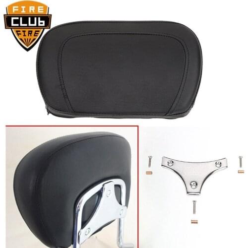 Motorcycle Sissy Bar Detachable Passenger Backrest Pad Models Black&Chrome for Harley Touring FLHRC FLHR FLHX 1997-2017