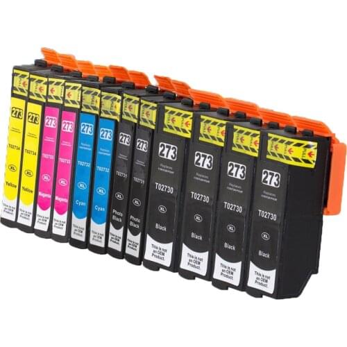 12 Pack Compatible Ink Cartridges 273XL for use in Epson Expression Premium Printers (See Compatible Models Under Description)