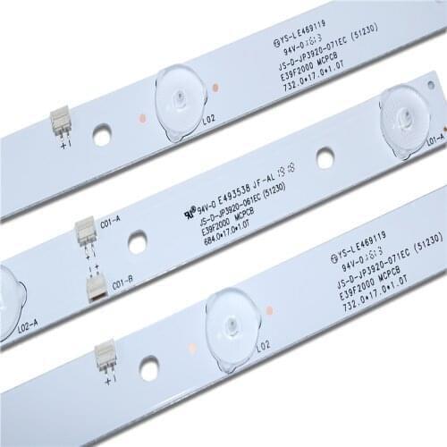 3pcs/set LED backlight strip lamp for LED39C310A JS-D-JP3910-071EC JS-D-JP3910-061EC E39DU1000 MCPCB JS-D-JP3920-071EC