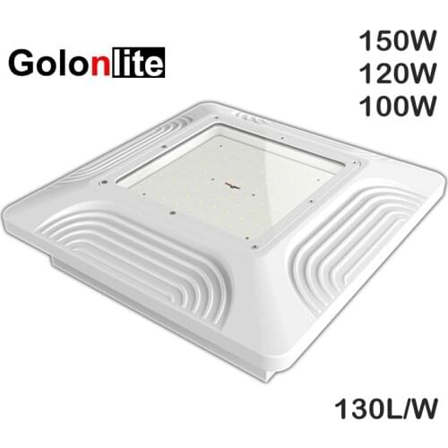 LED canopy light 150W 120W 100W for petrol gas station lighting 120V 220V 230V 240V 277V white Meanwell driver 5 years warranty