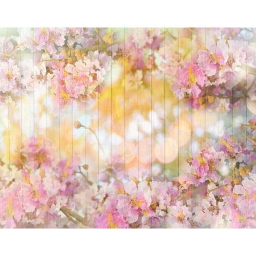 TR Glitter Photography Backdrop Newborn 7x5 Floral Wood Board Photo Background Bokeh Vinyl Background for Kids Baby Shower Props