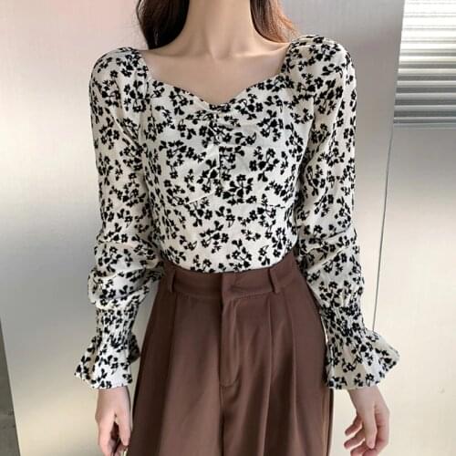 Women Blouse Solid Stand Collar Ladies Lace Tops Blusas Feminine Spring 2021 New V Collar top Womens Blouses Shirts 3005H