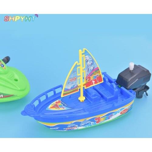 1Pc Speed Boat Ship Wind Up Toy Float In Water Kid Toys Classic Clockwork Toys Winter Shower Bath Toy for Children Boys Toys