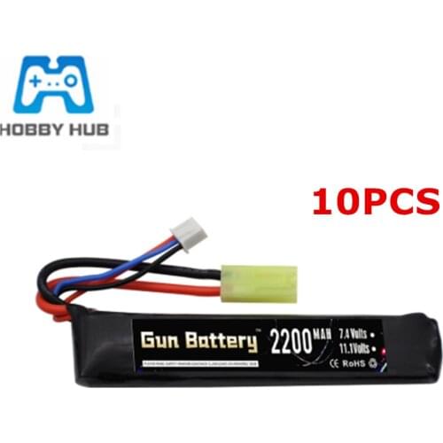 2s 7.4v 2200mAh Lipo Battery for Water Gun Mini Airsoft BB Air Pistol Electric Toys Guns Spare Parts