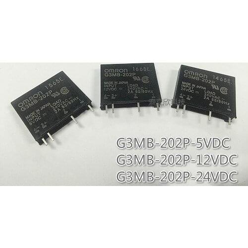 3pcs/lot 100%New Relay G3MB-202P-5VDC G3MB-202P-12VDC G3MB-202P-24VDC G3MB-202P G3MB 202P 5V 12V 24V 2A 4PIN