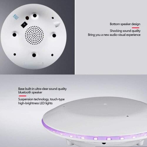 Globe Sound Magnetic Suspension Speaker Light Rotation Wireless Mini Subwoofer