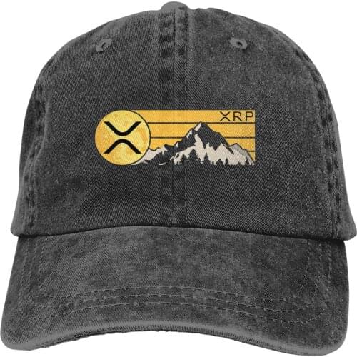 Ripple To The Moon V2 The Baseball Cap Peaked capt Sport Unisex Outdoor Custom XRP Ripple Coin Cryptocurrency Hats