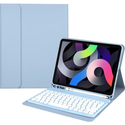 Round Keycap Tablet Bluetooth Keyboard With Protection Cover For iPad Pro 12.9 11 10.5 9.7 Mini 4 5 Slim Rechargeable Keypad