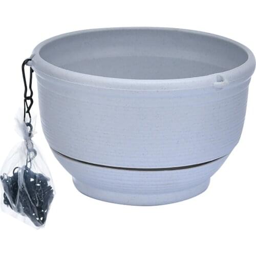 Classic Style Flower Pot Plastic Self Watering Pot Hanging Baskets For Plants Plants Pots For Home Used With Fower/Green Plant