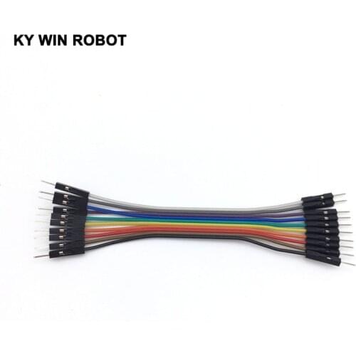DuPont line 10pcs 10cm 2.54mm 1p-1p Pin Male to Male Color Breadboard Cable Jump Wire Jumper For Arduino