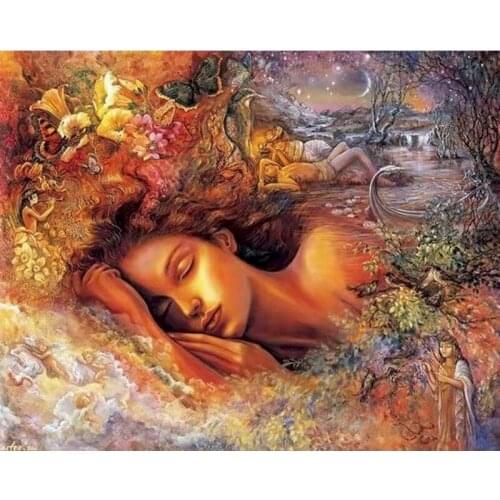 GATYZTORY 60x75cm Frameless Drawing By Numbers DIY sleeping Beauty Digital Painting Home Decor Painting By Numbers On Canvas