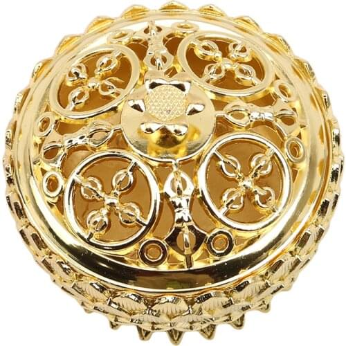 Creative Antique Flat Top Incense Burner Lotus Table Alloy Aroma Stove Line Incense Coil IncenseTower Incense Furnace Home Decor