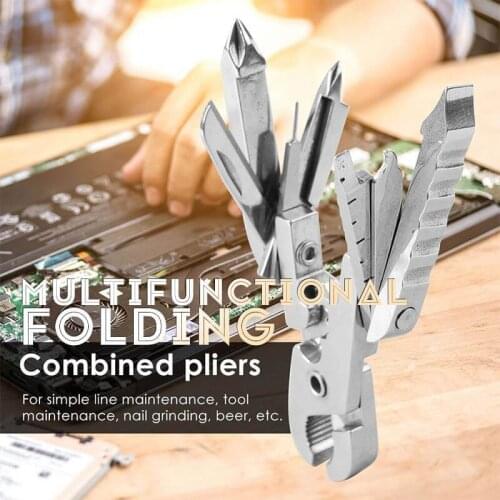Multifunctional Foldable Pliers EDC Camping Hardness Multitool Plier Cable Wire Cutter Multifunctional Multi Tools Outdoor Campi