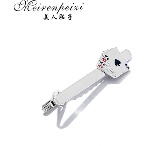 Meirenpeizi 1 Pc Formal Mens Alloy Metal Fashion Silver Simple Necktie Tie Pin Bar Clasp Clip Accessories For Mens Suit Gift