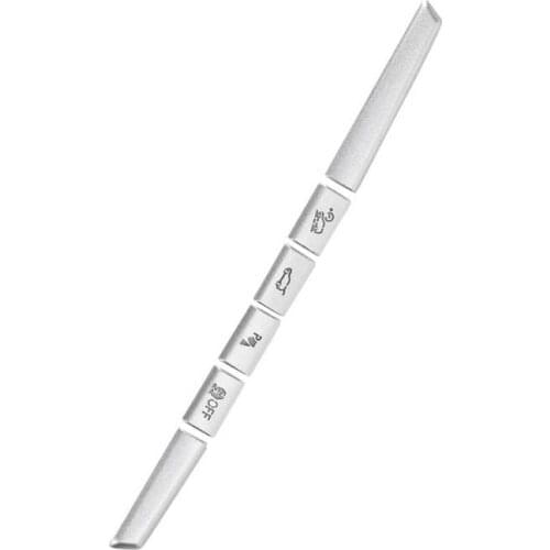 Driving Button Sticker Trim Driving Button Sticker Silver for Automobile Repacking