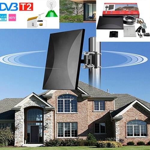 4K Outdoor antenna receiving 180 miles using DVB-T T2 fast receiving model for outdoor receiving