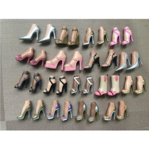 Original Bratz Doll Shoes High Heels Colorful Shoes Sexy Big Month Doll Heads