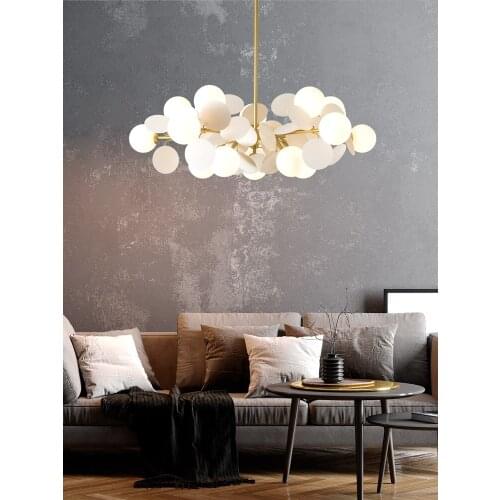 Simple glass chandelier creative flower wrought iron lamps warm romantic elegant appearance for living room/bedroom/dining room