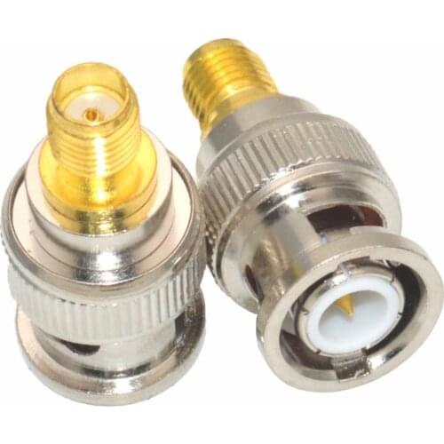 BNC To SMA Connector Q9 BNC Male To SMA Female Jack Straight Coaxial RF Adapters