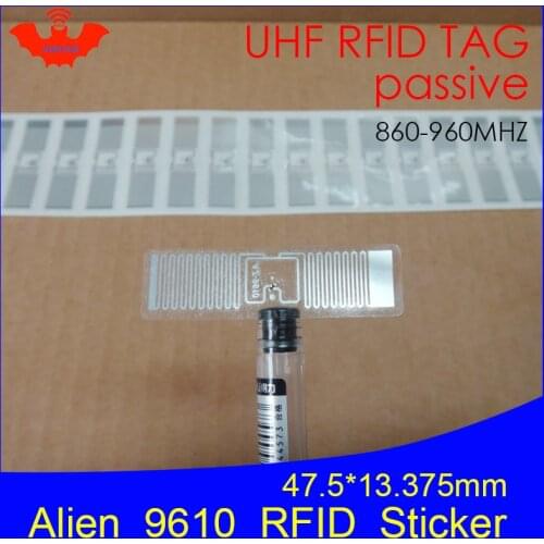 UHF RFID tag Alien 9610 inlay 915mhz 900mhz 868mhz 860-960MHZ Higgs3 EPC Gen2 ISO18000-6c smart card passive RFID tags label