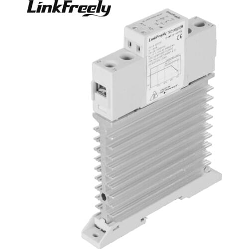 TRD1000D15M Smart Heat Sink Solid State Relays Din Rail SSR DC DC 15A 24-1000VDC Output 5V 12V 24V DC Input Voltage Relay Switch
