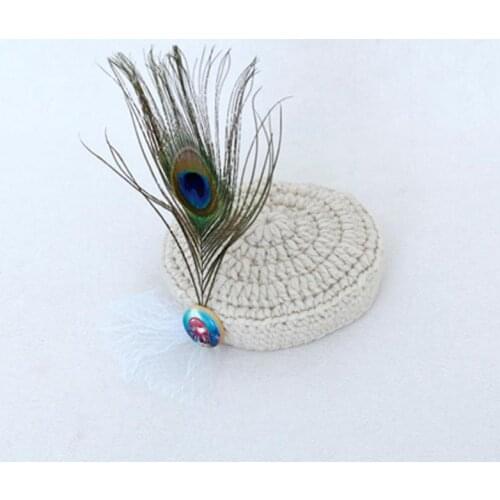 Vintage Newborn Pure Handmade Knit Hat Baby Lovely Hat Newborn Bonnet Photography Props