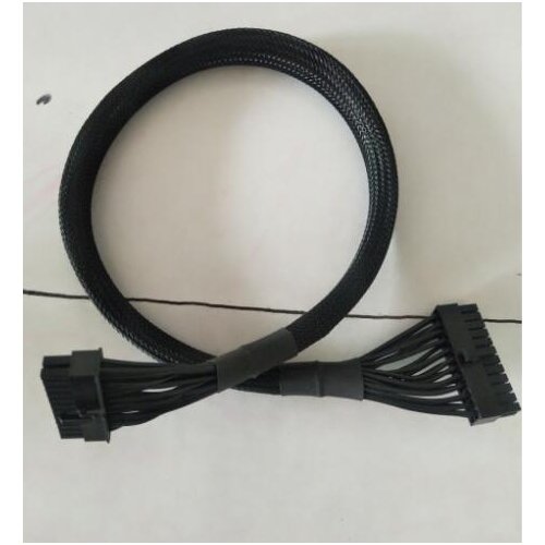 Customsized order for ATX 24pin male to ATX 24pin male sleeved cable 100cm length