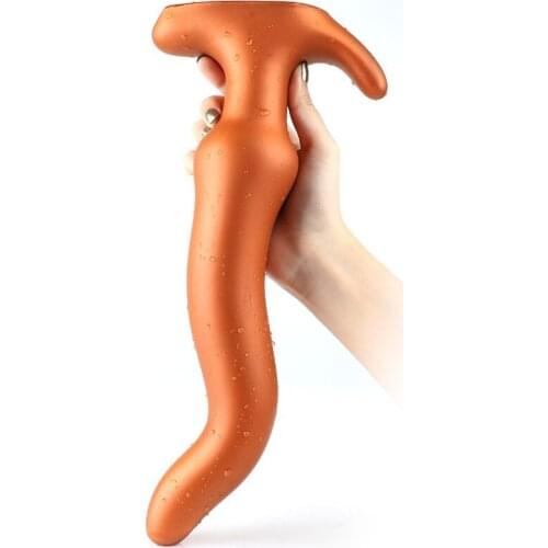 Liquid Silicone Anus Dilator Big Dildo Butt Plug Prostate Massager Anal Plug Expander Adult Sex Toys For Women Men Masturbation