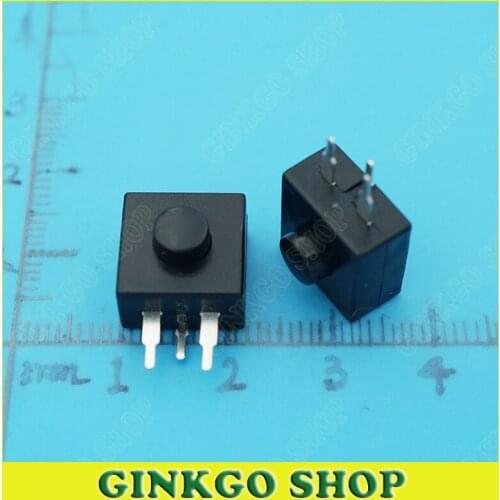 10pcs/lot 213WD Flashlight Push Buttons Switches 12*12MM Side 3pins 2 On 1 Off Self-Locking Flash Light Switchs
