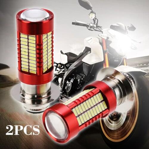 2PCS H6M 102LED Headlight Bulb 12V-24V 360 Beam Angle For Yamaha YFZ450R Rhino 700 Raptor YFM660 TRX