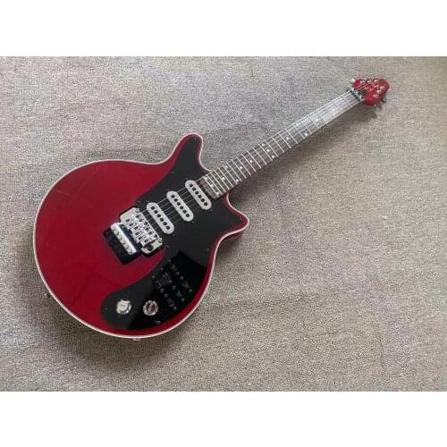 2021 High quality special-shaped guitar, 6-string guitar, Korean accessories, peach blossom core wood, brown paint,free shipping