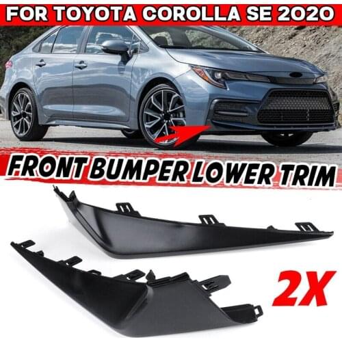 2X Front Bumper Splitter Lip Grille Lower Trim Molding Diffuser Cover Trim for TOYOTA Corolla 2020 SE XSE 52113-02040